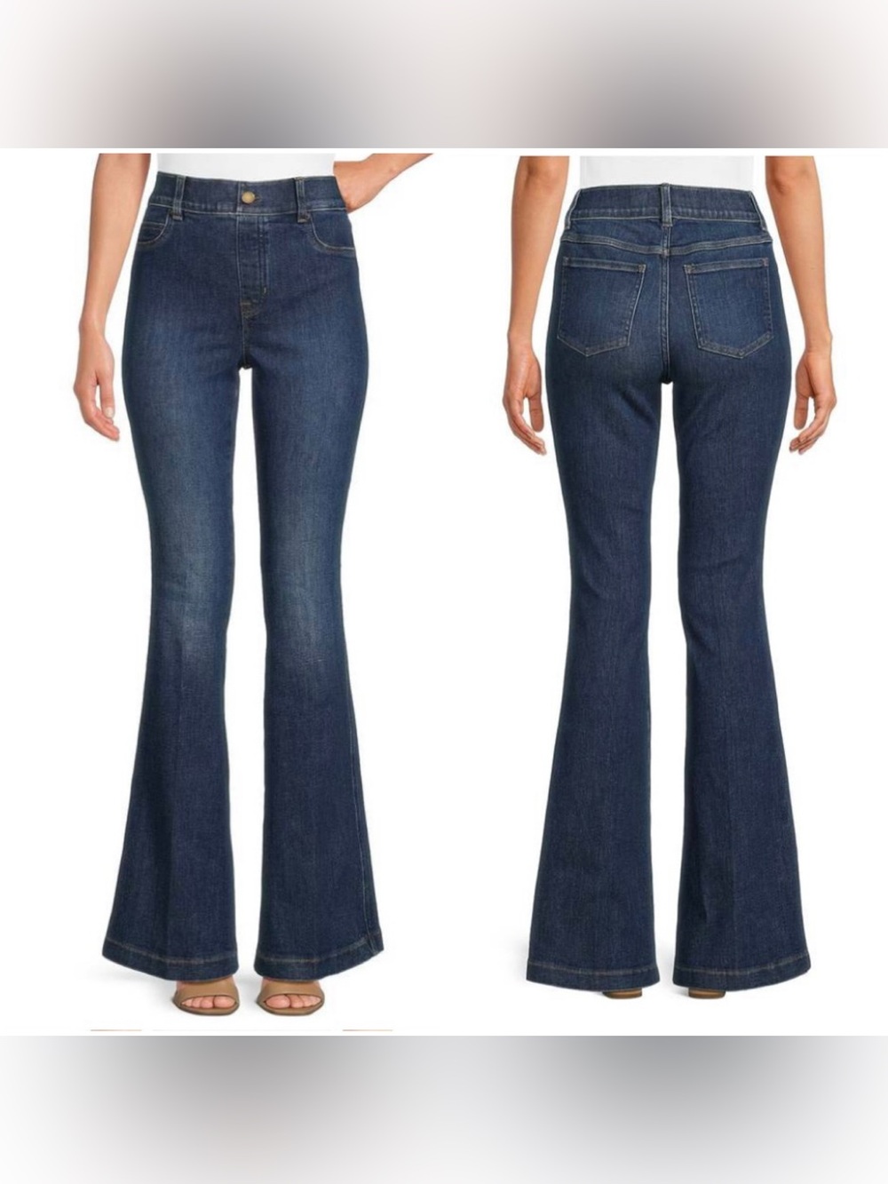 SPANX Indigo Flare High-Rise Jeans
